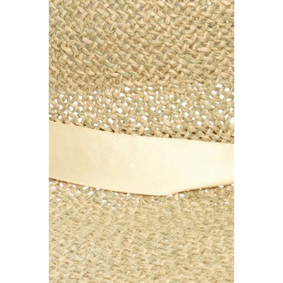 NEW Nordstrom Floppy Straw Sun Hat Natural Combo main image 9